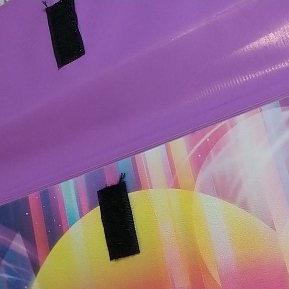 Vintage Trapper Keeper Designer Series Purple Sunset 1990's Folders Organizer - Picture 4 of 8